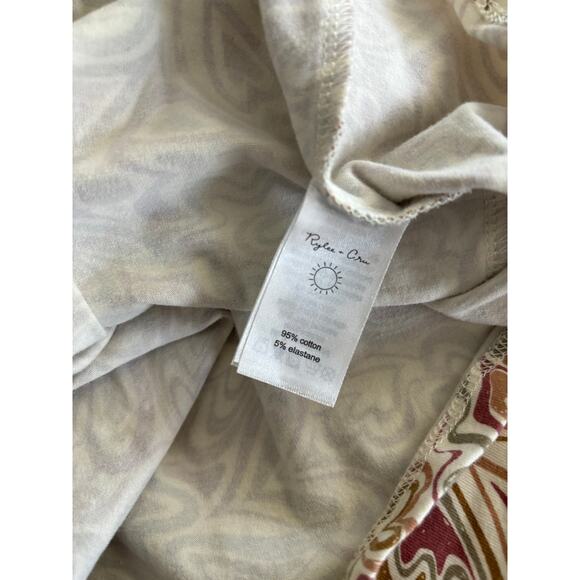 Rylee + Cru NWOT Abstract Hearts Dress Res and White Size 2/3 - Picture 4 of 4